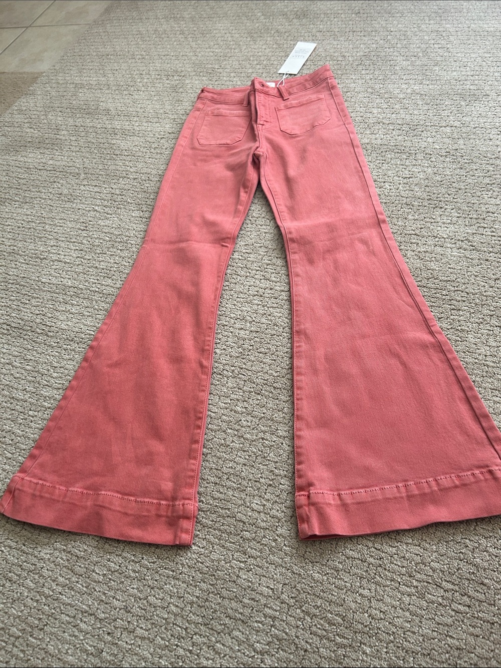 Risen flare legs peach blossom jeans NWT 5/27 - Picture 2 of 5